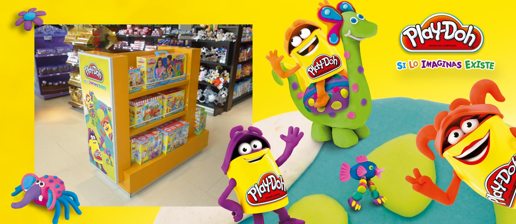 Góndola Play-Doh, Hasbro Uruguay.